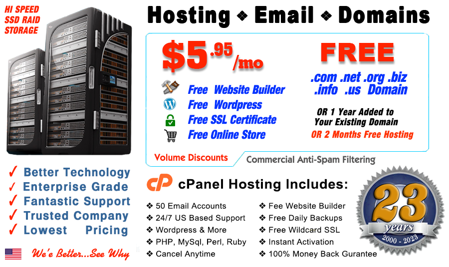 best web hosting lowest cost hosting  free domain website builder